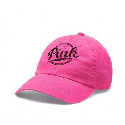 Victoria's Secret PINK Hot Pink on Fleek Logo Baseball Hat Adjustable Cap  NWT  eb-94166964